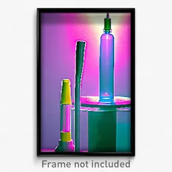 Pixel Art Poster - Plastic Tube (8 Bit Psychedelic Trippy Video Game Print)