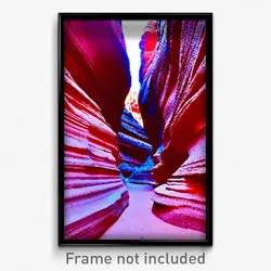 Pixel Art Poster - Red Canyon (8 Bit Psychedelic Trippy Weird Video Game Print)