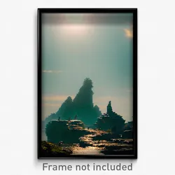 Pixel Art Poster - Unique Karst (8 Bit Psychedelic Trippy Video Game Print)
