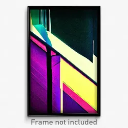 Pixel Art Poster - Velvety Gutter (8 Bit Psychedelic Trippy Video Game Print)
