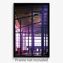 Pixel Art Poster - Flashy Warehouse (8 Bit Psychedelic Trippy Video Game Print)