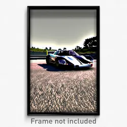 Pixel Art Poster - Accurate Racecar (8 Bit Psychedelic Trippy Video Game Print)