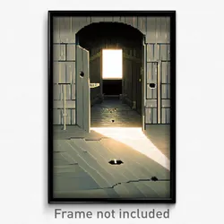 Pixel Art Poster - Elderly Bolt Hole (8 Bit Psychedelic Trippy Video Game Print)