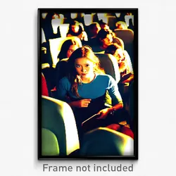Pixel Art Poster - Crowded Seat (8 Bit Psychedelic Trippy Video Game Print)