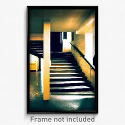 Pixel Art Poster - Quaint Stair (8 Bit Psychedelic Trippy Video Game Print)