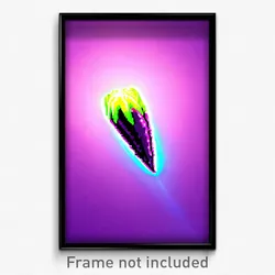 Pixel Art Poster - Vivid Spike (8 Bit Psychedelic Trippy Weird Video Game Print)