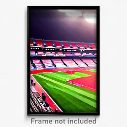 Pixel Art Poster - Accomplished Stadium (8 Bit Psychedelic Video Game Print)