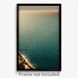 Pixel Art Poster - Stylish Sea (8 Bit Psychedelic Trippy Weird Video Game Print)