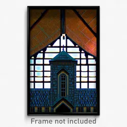 Pixel Art Poster - Colossal Dormer (8 Bit Psychedelic Trippy Video Game Print)