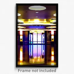 Pixel Art Poster - Shiny Hotel Lobby (8 Bit Psychedelic Trippy Video Game Print)