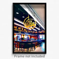 Pixel Art Poster - Far Brewery (8 Bit Psychedelic Trippy Weird Video Game Print)