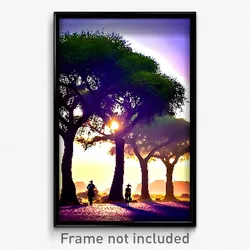 Pixel Art Poster - Brisk Savannah (8 Bit Psychedelic Trippy Video Game Print)