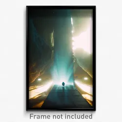 Pixel Art Poster - Colossal Chute (8 Bit Psychedelic Trippy Video Game Print)