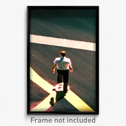 Pixel Art Poster - Standard Crossing (8 Bit Psychedelic Trippy Video Game Print)