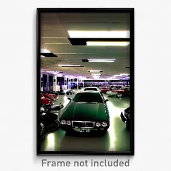 Pixel Art Poster - Haunted Car Dealership (8 Bit Psychedelic Video Game Print)