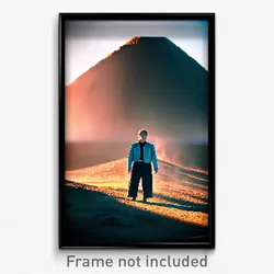 Pixel Art Poster - Dangerous Mound (8 Bit Psychedelic Trippy Video Game Print)