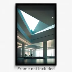 Pixel Art Poster - Pure Modern Architecture (8 Bit Psychedelic Video Game Print)