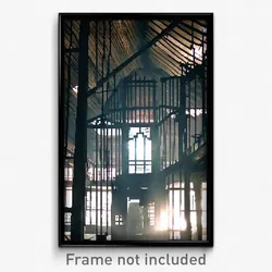 Pixel Art Poster - Steel Asylum (8 Bit Psychedelic Trippy Video Game Print)