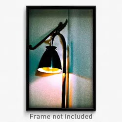 Pixel Art Poster - Dramatic Lamp (8 Bit Psychedelic Trippy Video Game Print)