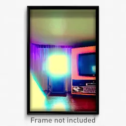 Pixel Art Poster - Small Television (8 Bit Psychedelic Trippy Video Game Print)