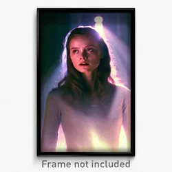 Pixel Art Poster - Haunting Visage (8 Bit Psychedelic Trippy Video Game Print)