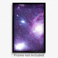 Pixel Art Poster - Frozen Nebula (8 Bit Psychedelic Trippy Video Game Print)