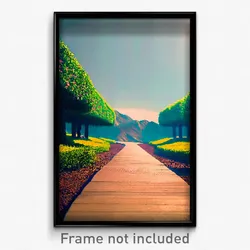 Pixel Art Poster - Flawless Path (8 Bit Psychedelic Trippy Video Game Print)