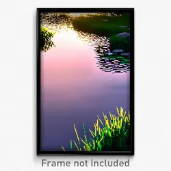 Pixel Art Poster - Pure Pond (8 Bit Psychedelic Trippy Weird Video Game Print)