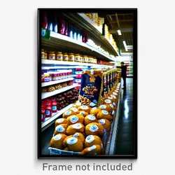 Pixel Art Poster - Nutty Aisle (8 Bit Psychedelic Trippy Weird Video Game Print)