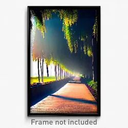 Pixel Art Poster - Long Path (8 Bit Psychedelic Trippy Weird Video Game Print)