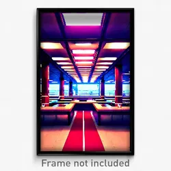 Pixel Art Poster - Gregarious Marina (8 Bit Psychedelic Trippy Video Game Print)