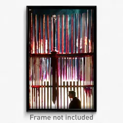 Pixel Art Poster - Velvety Stockade (8 Bit Psychedelic Trippy Video Game Print)