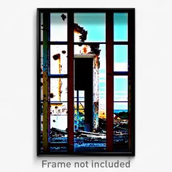 Pixel Art Poster - Spotted Derelict (8 Bit Psychedelic Trippy Video Game Print)