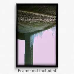 Pixel Art Poster - Frosty Overhang (8 Bit Psychedelic Trippy Video Game Print)