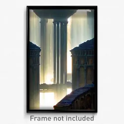 Pixel Art Poster - Colossal Cistern (8 Bit Psychedelic Trippy Video Game Print)
