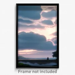 Pixel Art Poster - Cloudy Meeting Place (8 Bit Psychedelic Video Game Print)