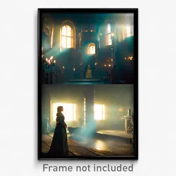 Pixel Art Poster - Imaginary Antechamber (8 Bit Psychedelic Video Game Print)