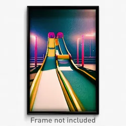 Pixel Art Poster - Nice Slide (8 Bit Psychedelic Trippy Weird Video Game Print)