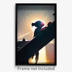 Pixel Art Poster - Dramatic Mind Journey (8 Bit Psychedelic Video Game Print)