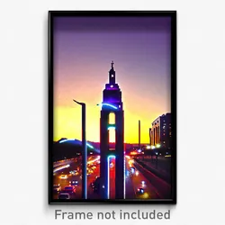 Pixel Art Poster - Squiggly Austin (8 Bit Psychedelic Trippy Video Game Print)