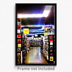 Pixel Art Poster - Monumental Comic Book Store (8 Bit Video Game Print)