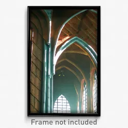 Pixel Art Poster - Stained Eaves (8 Bit Psychedelic Trippy Video Game Print)
