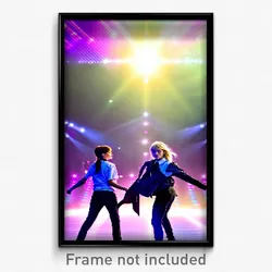Pixel Art Poster - Dazzling High School (8 Bit Psychedelic Video Game Print)