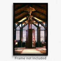Pixel Art Poster - Antique Antechamber (8 Bit Psychedelic Video Game Print)