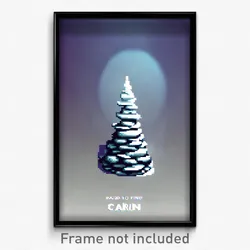 Pixel Art Poster - Hard To Find Cairn (8 Bit Psychedelic Video Game Print)