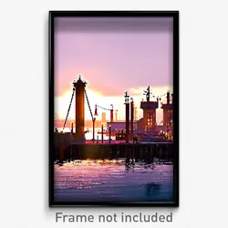Pixel Art Poster - Whopping Quay (8 Bit Psychedelic Trippy Video Game Print)