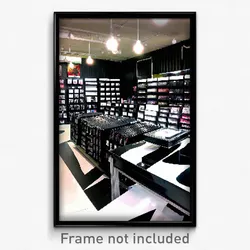 Pixel Art Poster - Black Vinyl Store (8 Bit Psychedelic Trippy Video Game Print)