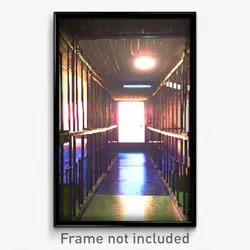Pixel Art Poster - Warped Kennel (8 Bit Psychedelic Trippy Video Game Print)