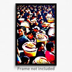 Pixel Art Poster - Crowded Tostada (8 Bit Psychedelic Trippy Video Game Print)