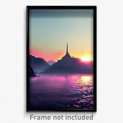 Pixel Art Poster - Infamous Vista (8 Bit Psychedelic Trippy Video Game Print)
